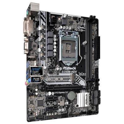 Дънна платка asrock b250m-hdv, ddr4, intel lga 1151, pci express, b250m_hdv_3y