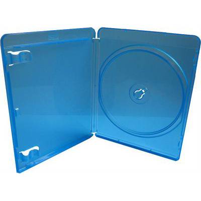 Blu ray-box единична стандартна 14 мм - син