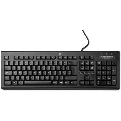 Клавиатура hp classic wired keyboard, черна, wz972aa