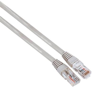 Мрежов пач кабел cat.5e, 5м, utp, булк опаковка, сив, hama-30596