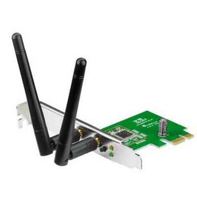 Безжичен pci express адаптер asus pce-n15, 802.11n 300mbps (2t2r), asus-pce-n15