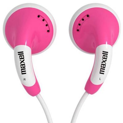 Слушалки тапи maxell color buds, розови, ml-ah-cbuds-pink