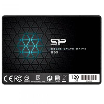 Диск solid state drive (ssd) silicon power s55, 2.5, 120 gb, sata3, slp-ssd-s55-120gb