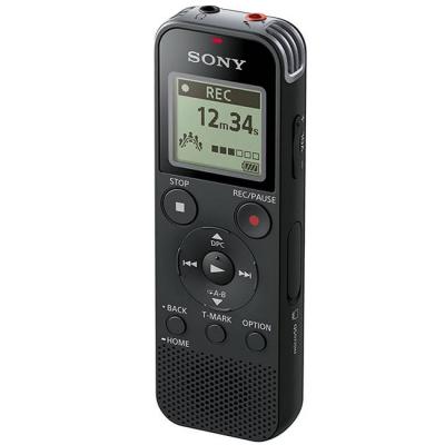 Цифров диктофон sony icd-px470, 4gb, слот за micro sd, вграден usb, черен, icdpx470.ce7