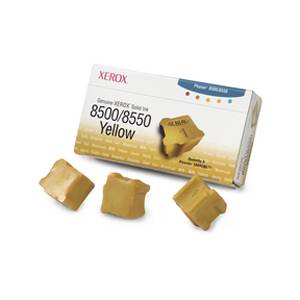 Тонер касета за xerox phaser 8500/8553 - 3 sticks жълт (3k pages) (108r00671)