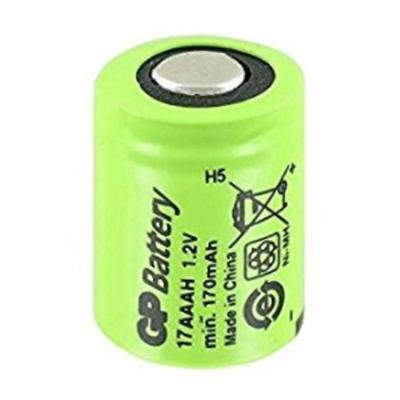 Акумулаторна батерия nimh 1/3aaam/170 1/3aaa 1.2v 170mah 1бр. gp batteries, gp-br-17aaah-nimh