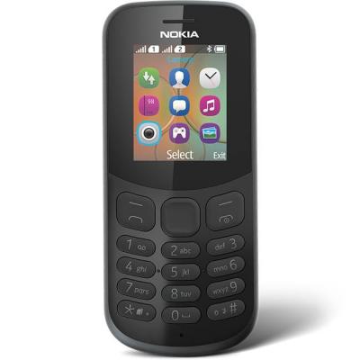 Мобилен телефон nokia 130 black 2017, single sim, 4mb, 8mb