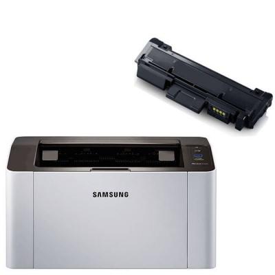 Лазерен принтер samsung sl-m2026 a4 mono laser printer 20pp - sl-m2026/see + съвместима касета за samsung mlt-d111s