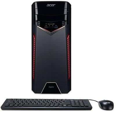 Персонален компютър acer aspire gx-281, amd ryzen 7 1700x (up to 3.80ghz, 16mb), 8gb ddr4, 512gb ssd, dvd+rw & cardreader, amd radeon rx580 4gb, 8