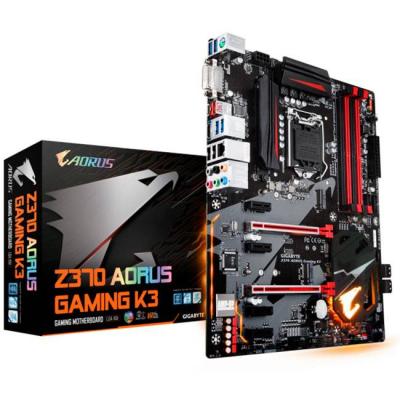 Дънна платка gigabyte z370 aorus gaming k3, socket 1151 (300 series), 4xddr4, ga-mb-z370 aorus gaming k3