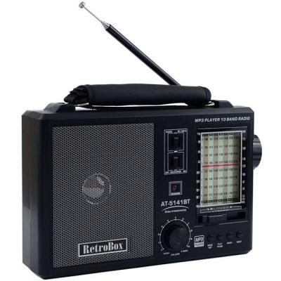 Радио с ретро дизайн diva retrobox, черно, dwrbr