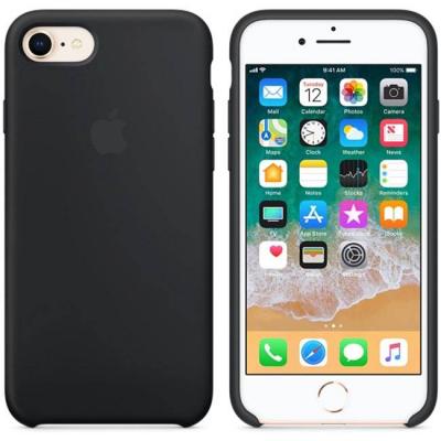 Калъф apple iphone 8/7 silicone case - black, mqgk2zm/a