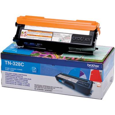 Тонер касета за brother tn-328c toner cartridge high yield (6000p.) for hl-4150/4570, mfc-9970 serie - tn328c