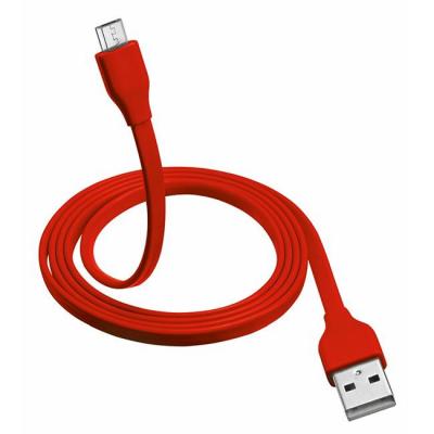Кабел trust flat micro-usb cable 1m - red, 20137