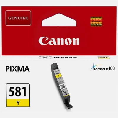 Мастилена касета canon cli-581 y, 5.6 ml, жълт, 2105c001aa