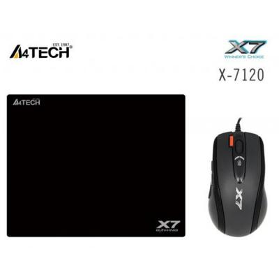 Комплект мишка a4tech x710bk oscar + пад x7-200mp, a4-mouse-x-7120