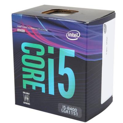 Процесор intel coffee lake core i5-8400 2.8ghz (up to 4.00ghz ), 9mb, 65w lga1151 (300 series), intel-i5-8400-box