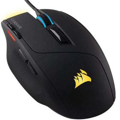 Mишка corsair gaming sabre, 4 zone rgb, 10000 dpi, 16.8m color, optical gaming mouse, usb wired, черен, ch-9303011-eu