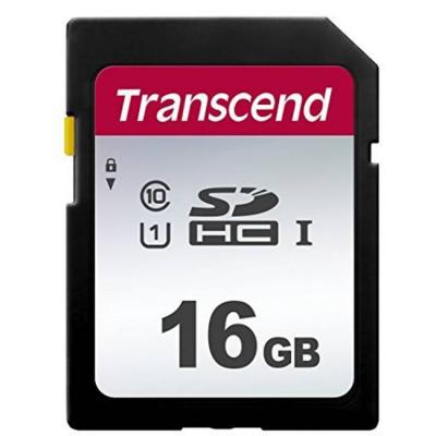 Памет transcend 16gb sdhc i, uhs-i u1, read-write: up to 95mbs, 45mbs, s16gsdc300s