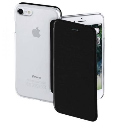 Калъф hama clear за apple iphone 7/8, черен, hama-177810