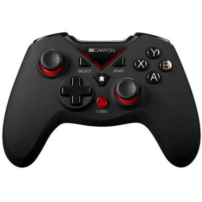 Безжичен геймпад canyon 2.4g wireless controller 4in1 pc, ps3, android, xbox360, черен, cnd-gpw7