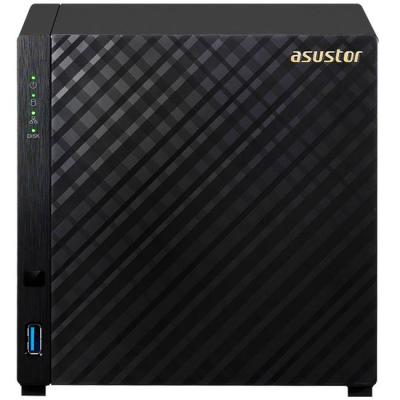 Мрежов сторидж asustor as3204t v2, 4 bay nas, intel celeron quad-core up to 2.24ghz, 2gb ddr3l, 4x 3.5 sataii/ sataiii, usb 3.1,hdmi, черен, as3204tv2