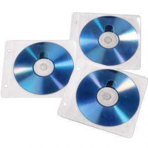 Пластмасови пликчета 2 бр. cd/dvd-та, 50 бр в пакет- за папки