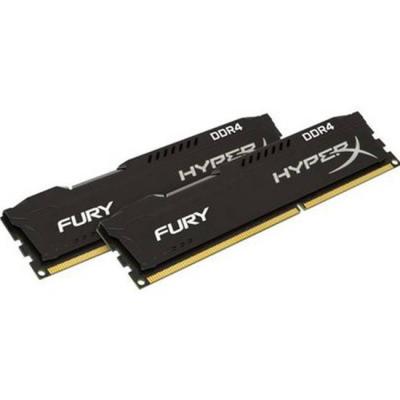 Ram памет kingston hyperx fury 16gb(2x8gb) ddr4 pc4-21300 2666mhz cl16, 288-pin dimm, hx426c16fb2k2/16