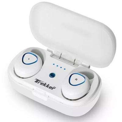 Bluetooth слушалки microlab trekker 200, с калъф за зареждане, бял цвят, trekker 200wh_vz