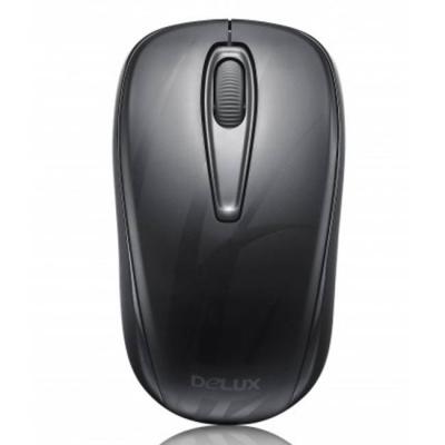 Безжична мишка delux dlm-107gx (wireless 2400mhz 1000dpi), черен, dlm-107gx-gm07uf