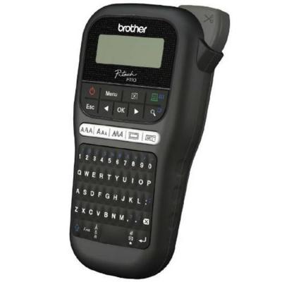 Етикетен принтер p-touch brother labelling system pth110, кирилизиран, handheld, pc layout keyboard, tz tapes 3.5 to 12mm, pth110r1