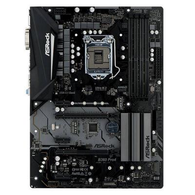 Дънна платка asrock b360 pro4, lga1151, intel b360, atx, realtek alc892, giga phy intel i219v, asrock b360 pro4