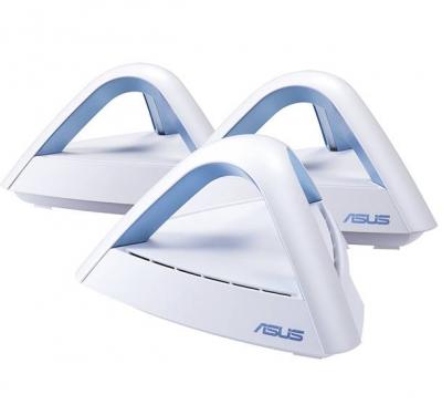  wifi (mesh) система asus lyra map-ac1750 3-pack, 450 mbps/ 1300 mbps, 3 вътрешни антени, asus lyra map-ac1750 3-pack