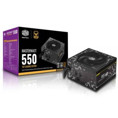 Захранващ блок cooler master, masterwatt 550w tuf gaming semi-modular 80 bronze, cm-ps-mpx-5501-amaab-ef