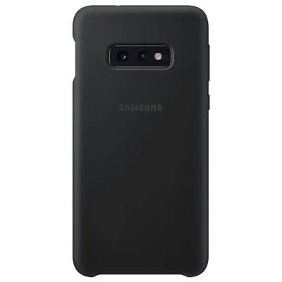 Оригинален силиконов калъф за samsung galaxy s10e - silicone cover, черен, ef-pg970tbegww