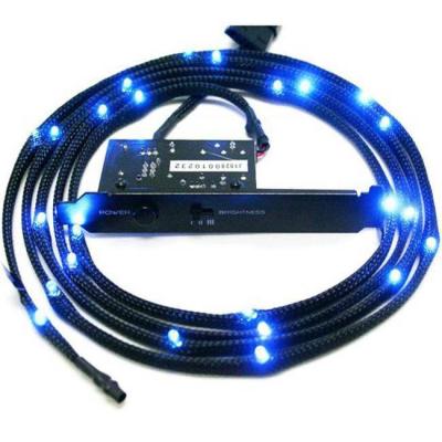 Led лента nzxt sleeved led kit 2m blue cb-led20-bu, nzxt-cb-led20-bu