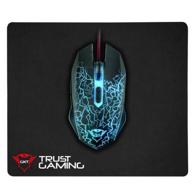 Геймърска мишка и пад trust gxt 783 gaming mouse & mouse pad, 22736