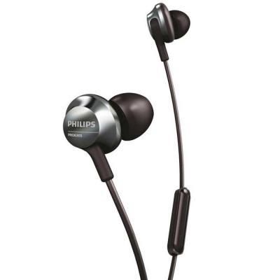 Слушалки philips слушалки с микрофон за поставяне в ушите, 12.2 drivers, цвят черен, pro6305bk