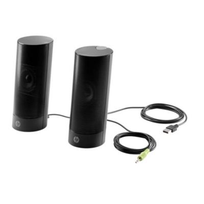 Тонколони hp business speakers v2, 2.0, 4w rms, 3.5mm jack, черни, n3r89aa