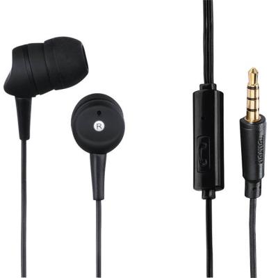 Слушалки hama basic4phone, in-ear, микрофон, 3 мм жак, черен, hama-184041