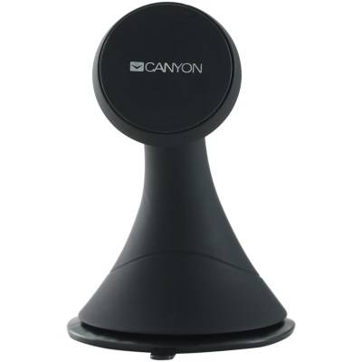 Холдър за смартфон за кола canyon car holder for smartphones,magnetic suction function ,with 2 plates, black ,97x67.5x107mm 0.068kg. cne-cchm6
