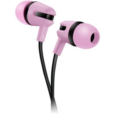 Слушалки canyon stereo earphone with microphone, 1.2m flat cable, rose, 22x12x12mm, 0.013kg. cns-cep4ro