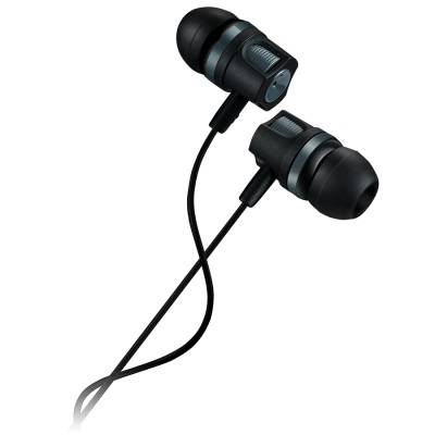 Слушалки canyon stereo earphones with microphone, 1.2m, dark сиви. cne-cep3dg