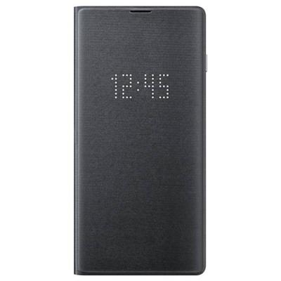 Калъф, samsung s10 g973 led view cover, черен, ef-ng973pbegww