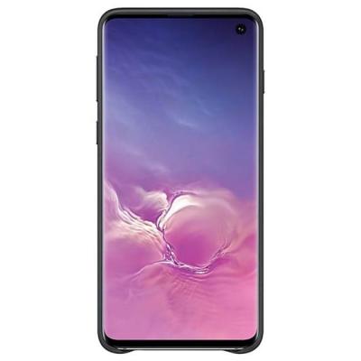 Калъф, samsung s10 g973 leather cover, черен, ef-vg973lbegww