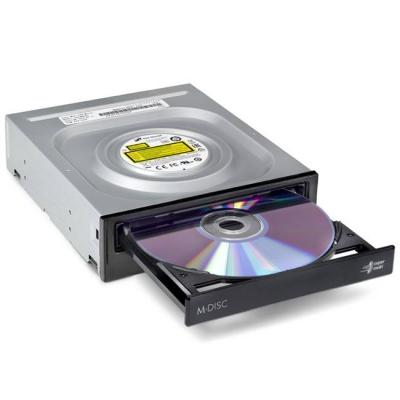 Оптично устройство, hitachi-lg gh24nsd1 internal dvd-rw s-ata, super multi, double layer, m-disk support, bare bulk, черен, gh24nsd5.araa10b