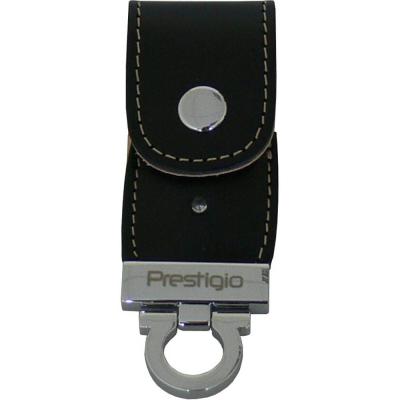 Памет ( usb flash ) prestigio leather flash drive nand flash 8gb, usb 2.0, leather case, plain black - pldf08plbkt3a