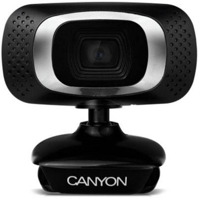 Уеб камера canyon cne-cwc3n, микрофон, 1.0 mp (1280x720/30 fps), usb, черна, cne-cwc3n