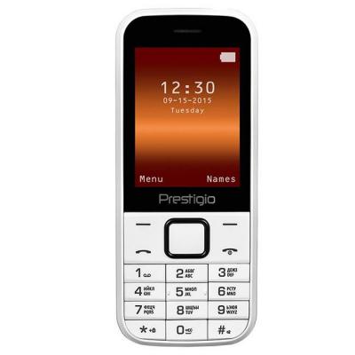 Мобилен телефон prestigio wize g1 (бял) поддържа 2 sim карти, 2.4 (6.10cm), 32mb ram, 32mb flash памет, bluetooth, 104g, pfp1243duowhite