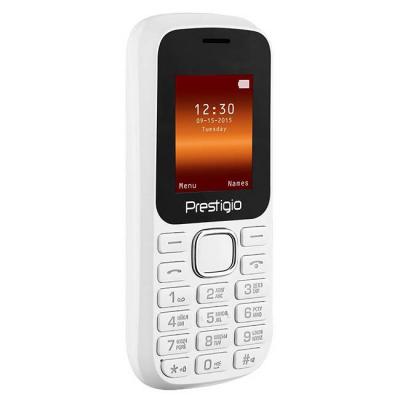 Мобилен телефон prestigio wize f1 (бял) , 1.77 (4.49cm), 32mb ram, 32mb flash памет, 104g, pfp1183duowhite